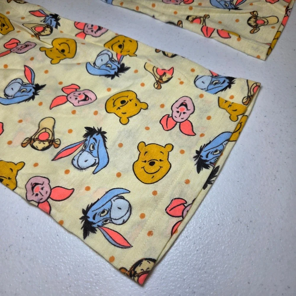 Disney Winnie‎ the Pooh Cream Toss Sleep Pants Small NWT